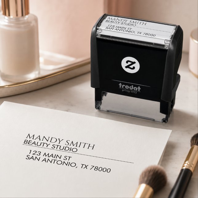 Personalized Business Return Address Self-inking Stamp (Personalized Business Return Address Self-inking Stamp)