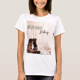 Personalized Business T-Shirt Boots Country Rusti