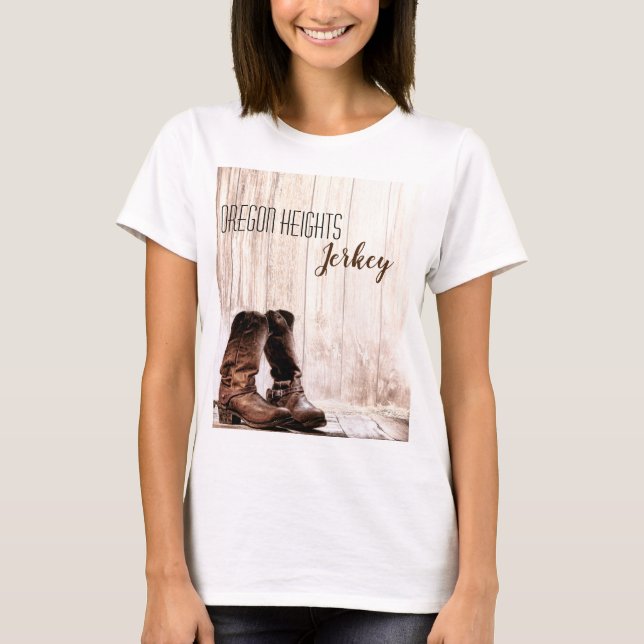 Personalized Business T-Shirt Boots Country Rusti (Front)