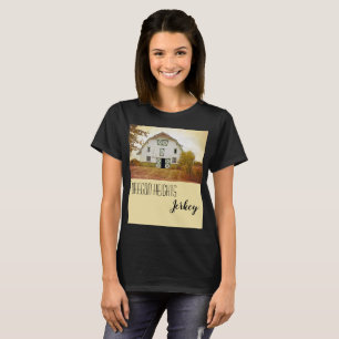 Personalized Business T-Shirt Sunset Barn Country