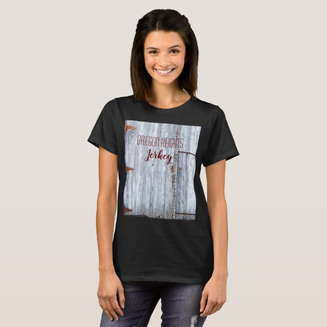 Personalized Business T-Shirt White Wash Wood Barn (Front Full)
