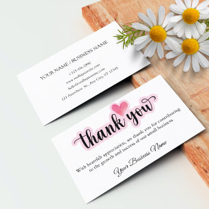 Personalized Business Thank Card For Your Order