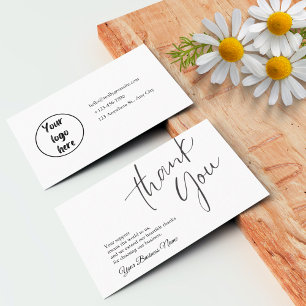 Personalized Business Thank You Card