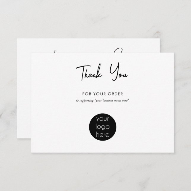 Personalized Business Thank You Logo (Front/Back)