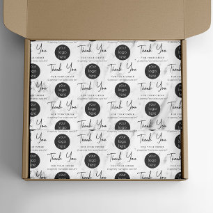 Personalized Business Thank You Logo Marble Tissue Paper