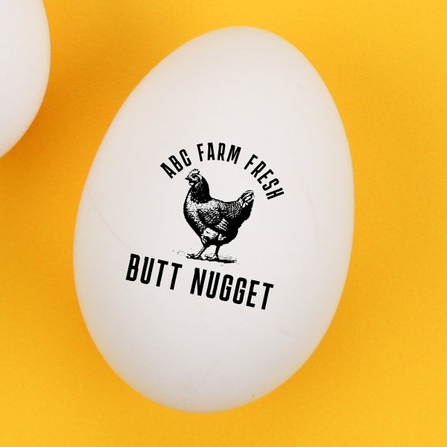 Personalized Butt nugget funny egg carton stamp (Creator Uploaded)