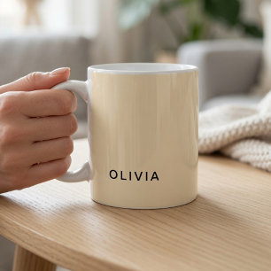 Personalized Buttercream Custom Name Coffee Mug