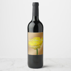 Personalized Buttercup Bottle Labels