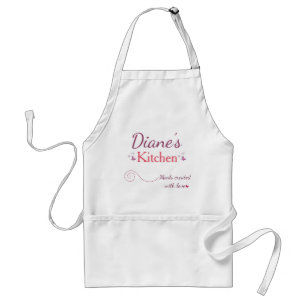 Personalized Butterflies and Hearts Standard Apron