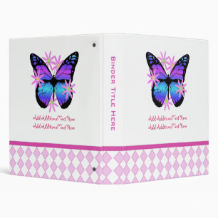 Personalized Butterfly Binder