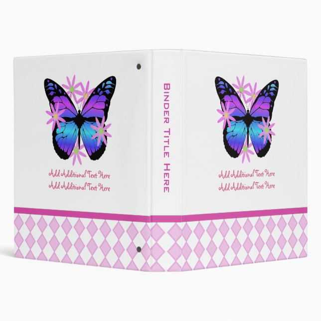 Personalized Butterfly Binder (Background)