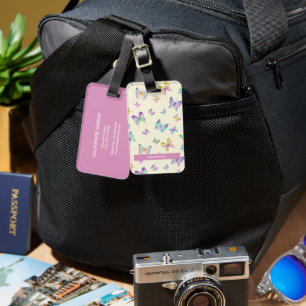 Personalized Butterfly Bliss Luggage Tag