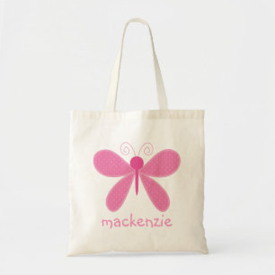 Personalized Butterfly Bookbag Tote Bag