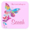 Personalized Butterfly Bookplate Sticker