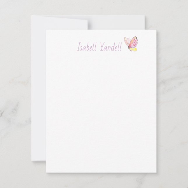Personalized Butterfly Card (Front)