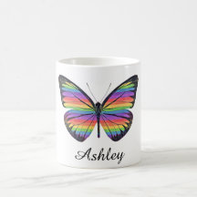 Personalized Butterfly Coffee Mug