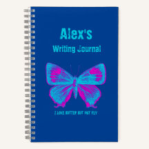 Personalized Butterfly, Colourful Butterfly Journa