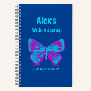 Personalized Butterfly, Colourful Butterfly Journa Notebook