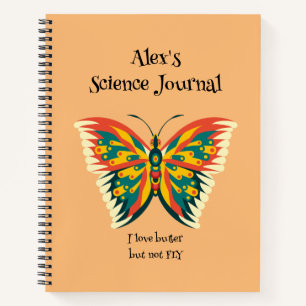 Personalized Butterfly, Colourful Butterfly Journa Notebook