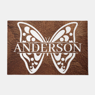 Personalized Butterfly Doormat