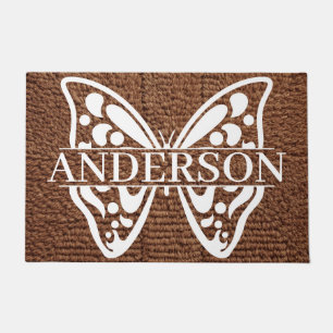 Personalized Butterfly Doormat