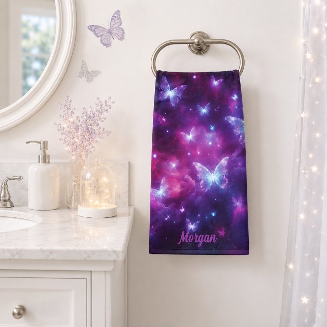 Personalized Butterfly Fantasy Art Bath Towel Set (Creator Uploaded)
