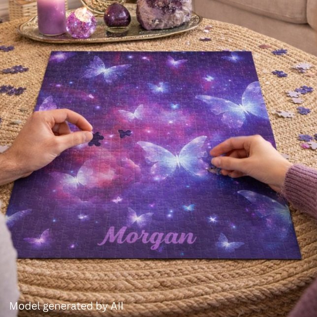 Personalized Butterfly Fantasy Art Jigsaw Puzzle (Creator Uploaded)