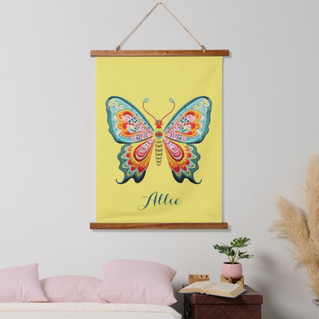 Personalized Butterfly Hanging Tapestry (Bedroom)