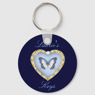 Personalized Butterfly Keychain