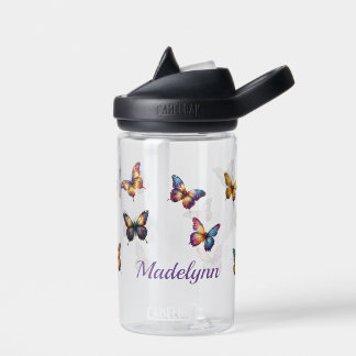 Personalized Butterfly Kids Water Bottle