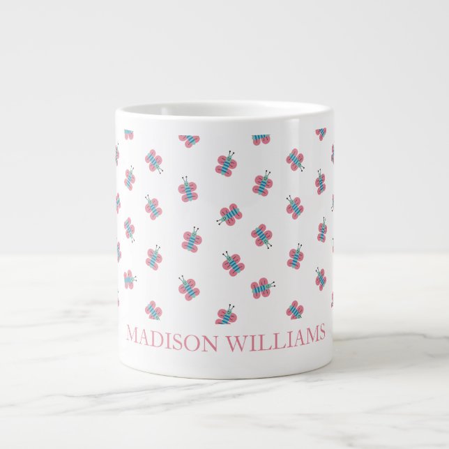 Personalized Butterfly Mug | Cute Custom  (Front)