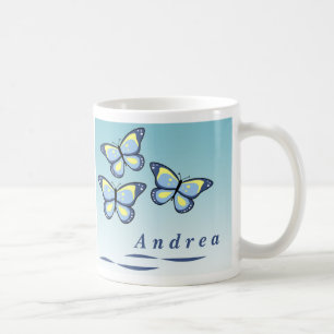 Personalized Butterfly Mugs