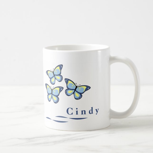 Personalized Butterfly Mugs (Right)