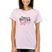 Personalized Butterfly Name T-Shirt
