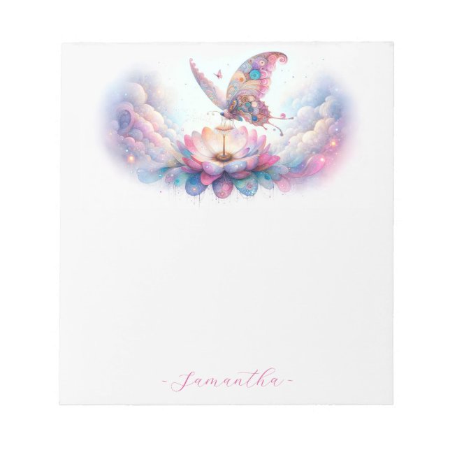 Personalized Butterfly Notepad (Front)