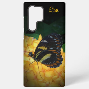 Personalized Butterfly on Flower Samsung Case