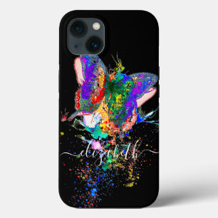 Personalized butterfly splatter Case-Mate iPhone 13 Case