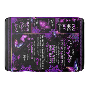 Personalized Butterfly To My Daughter Blanket Bath Mat