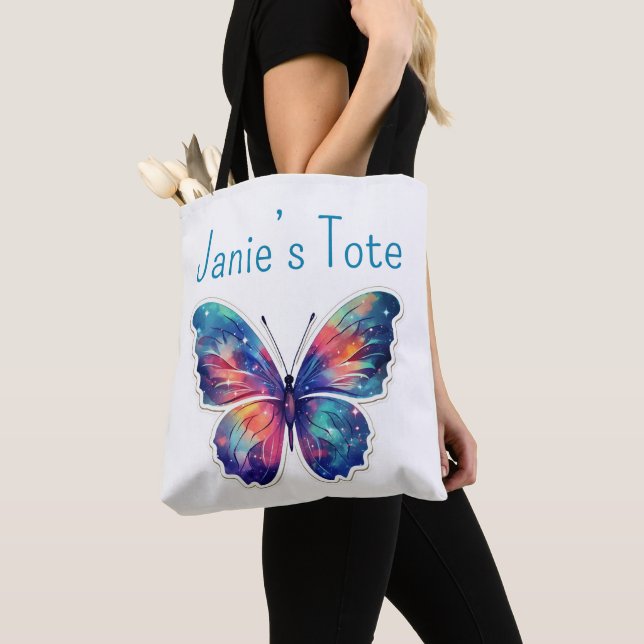Personalized butterfly tote (Close Up)