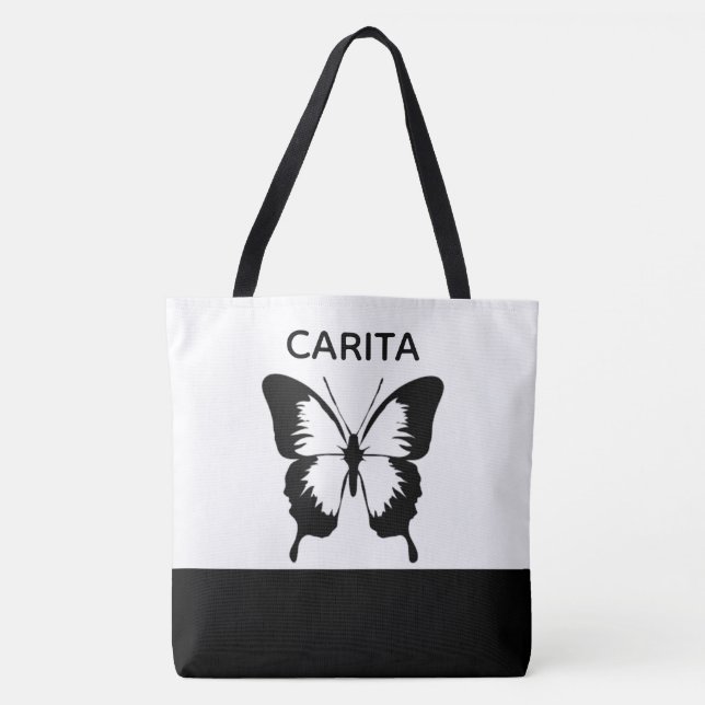 Personalized Butterfly Tote Bag (Front)