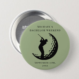 Personalized Button   Bachelor Golf Weekend
