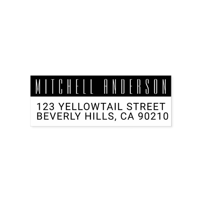 Personalized BW Empire Self-inking Stamp (Design)