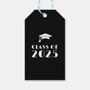Personalized C and White Graduation  Gift Tags