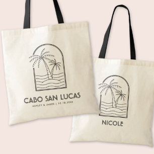 Personalized Cabo Wedding Welcome Tote Bag