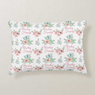 Personalized Cacti Floral Accent Pillow