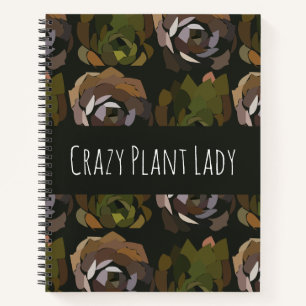 Personalized Cactus Botanical  Notebook