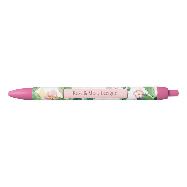 Personalized Cactus Print Pen (Front)