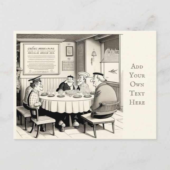 Personalized Café Postcard (Front)