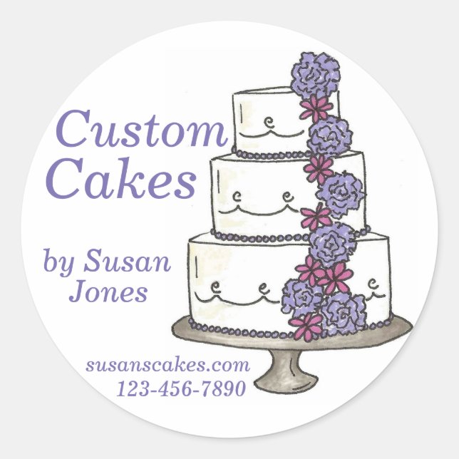 Personalized Cake Decorator Design Made By Sticker (Front)