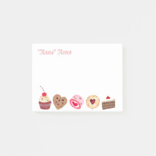 Personalized Cake Sweets Post-It Notes